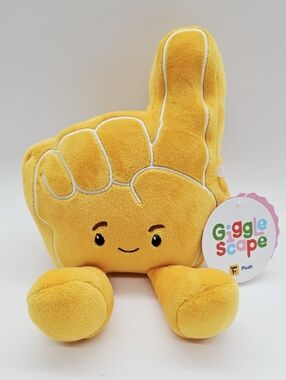 GIGGLE SCAPE | yellow game day finger collectible 9" plush stuffie stuffed toy